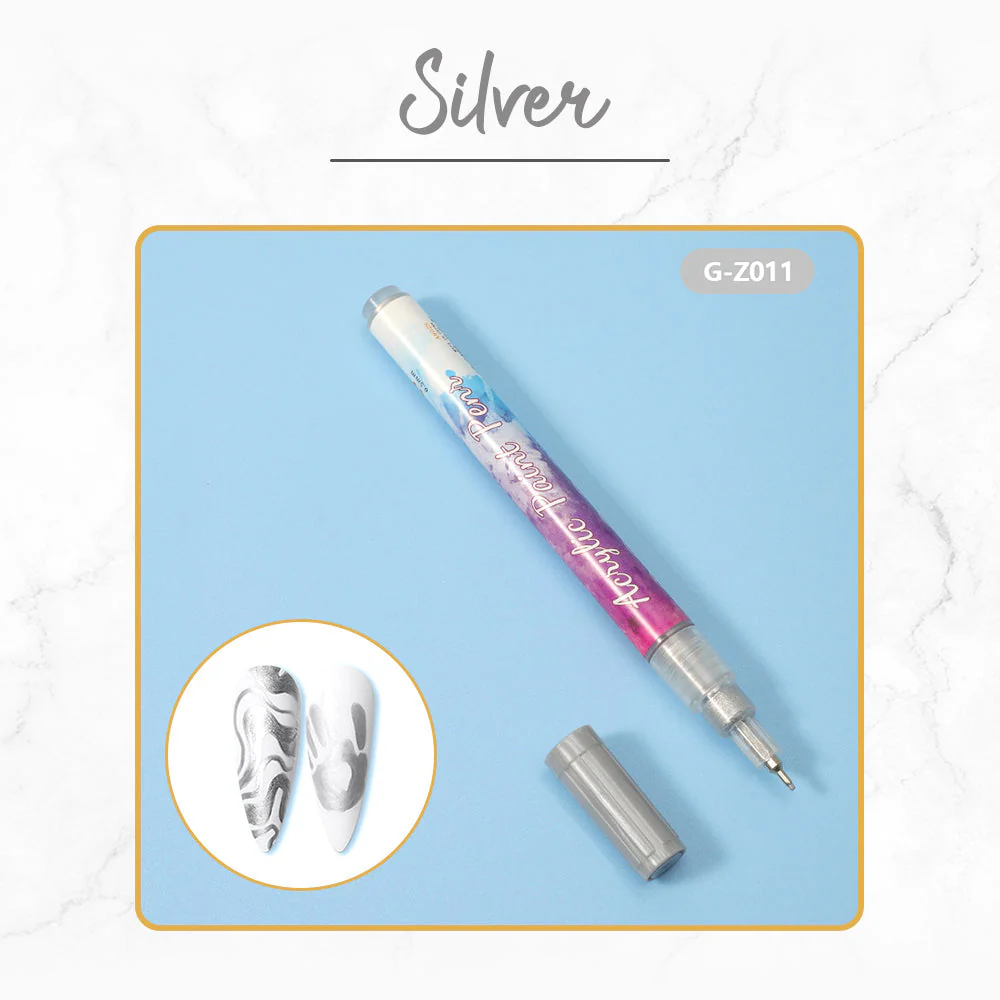 12 Farben Ultra Thin Curve Manicure Marker - Image 10