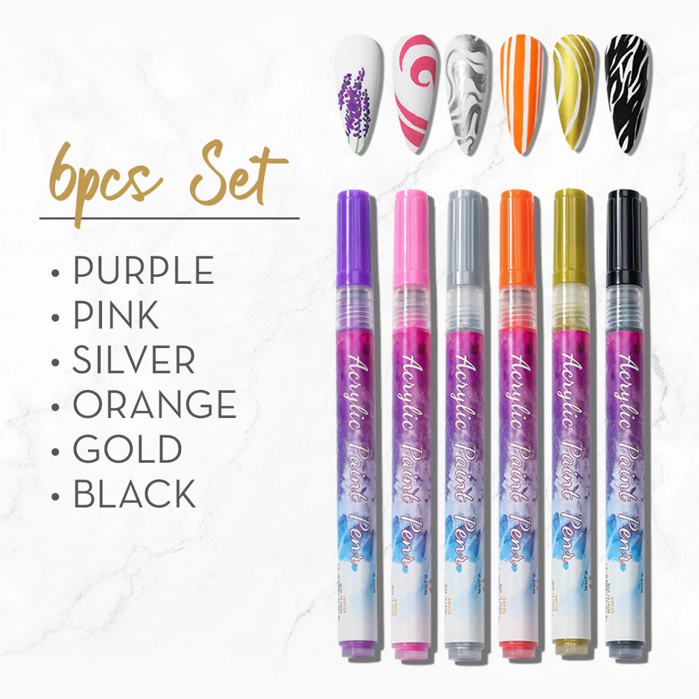 12 Farben Ultra Thin Curve Manicure Marker - Image 15