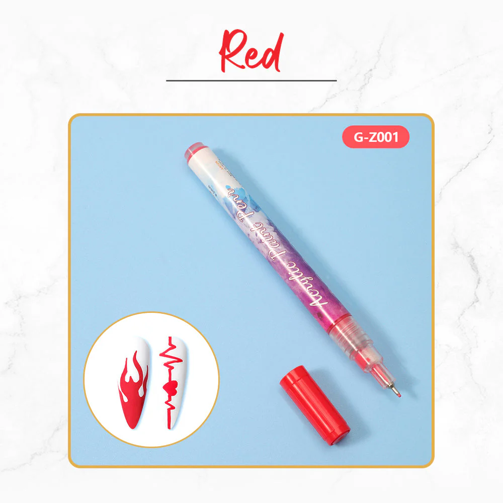 12 Farben Ultra Thin Curve Manicure Marker - Image 3